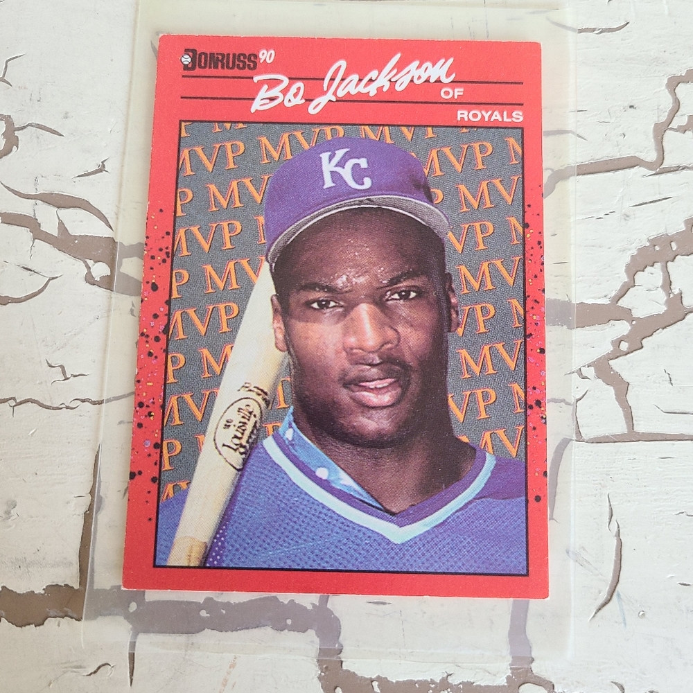 *Error Card* Bo Jackson Donruss 90 Error Card No. After Inc *Denotes Missing